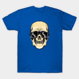 skull with sun glasses T-Shirt